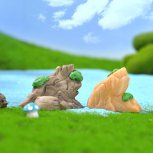 跨境迷你仿真假山系列微景观园艺树脂摆件假石头水族馆造景小配件