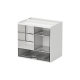 Desktop Storage Box Drawer-type Oblique Stationery Storage Box Transparent Multifunctional Large Capacity Storage Box