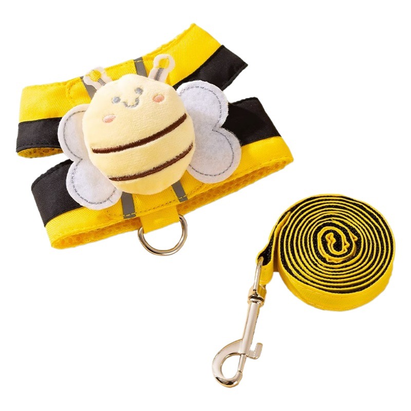 Correa de perro Estilo Chaleco pequeño perro oso de peluche Bomei Internet celebridad correa de pecho Cadena de perro mascota perro cuerda para caminar