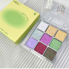 MGLのカメレオンのアイシャドーのスーパーフラッシュの9色のスパンコールのアイシャドーの夏のカラーの舞台の化粧品の学生の表はメークを演出します。