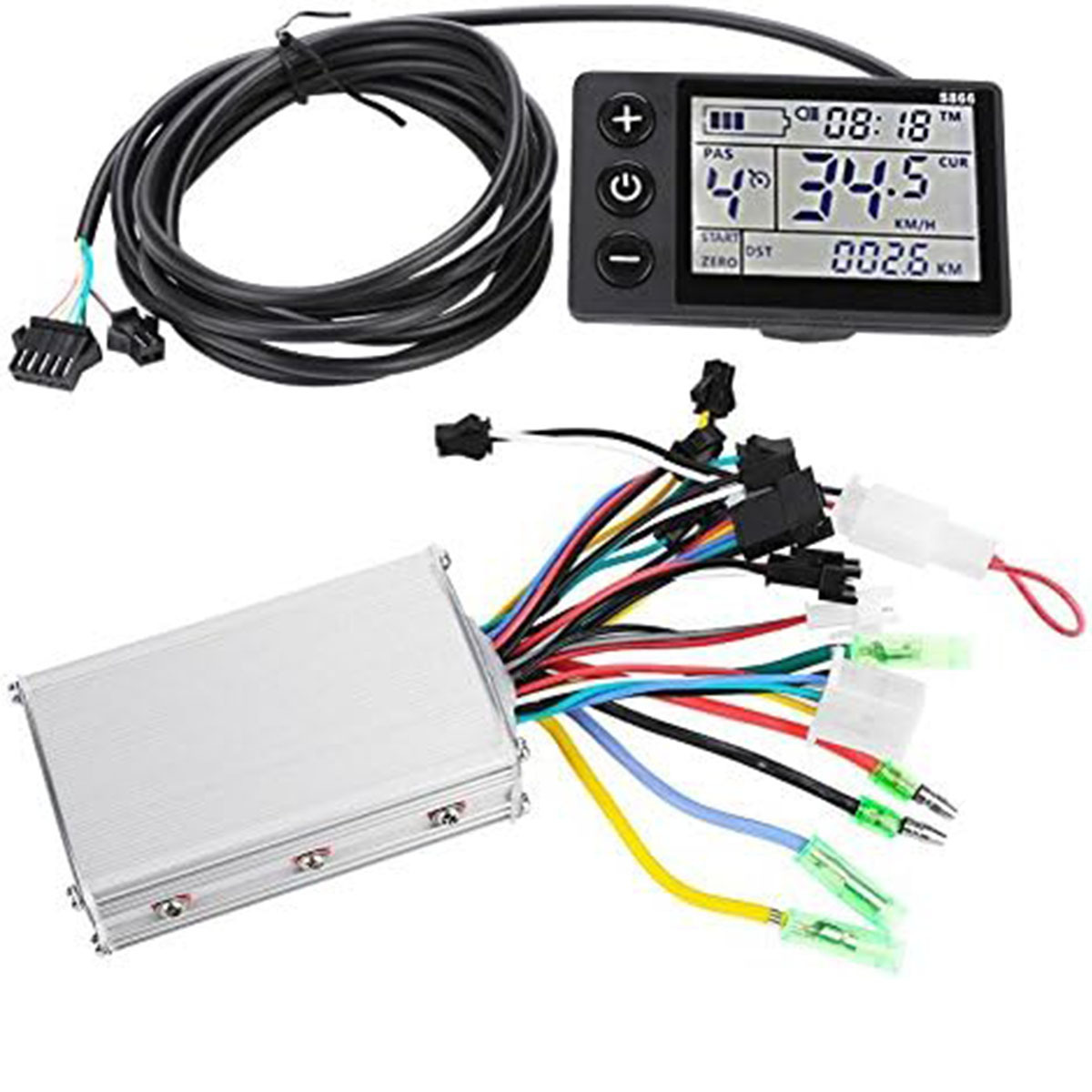 Smart Motor Controller 24/36/48V Waterproof Lcd Display Panel Electric Scooter Brushless Controller