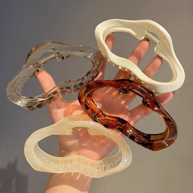 Clip de cabello de nube grande Volumen de cabello de verano para mujer clip de tiburón tocado horquilla trasera cabeza horquilla clip de cabello