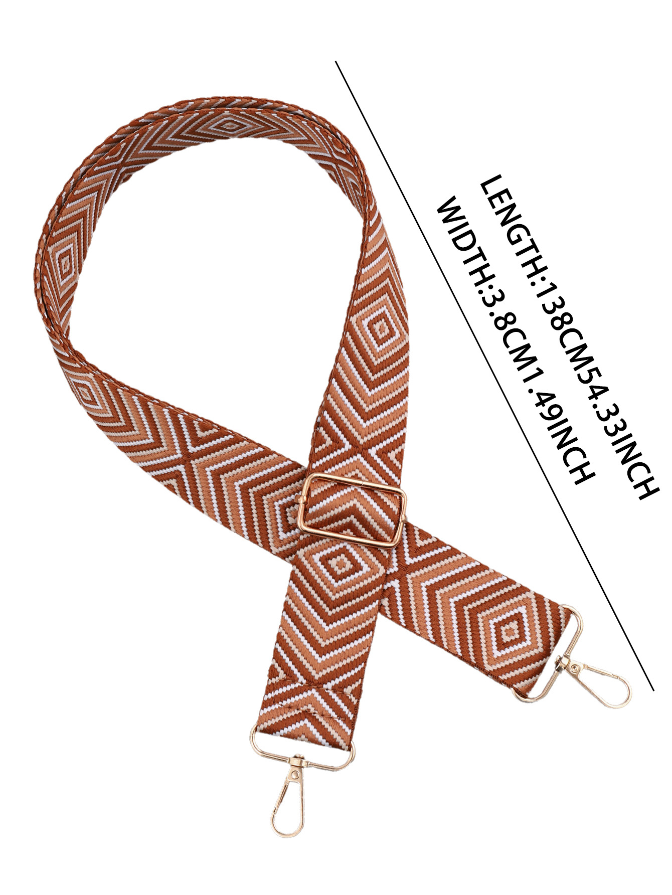 クロスボーダーファッションナイロンワイドショルダーストラップ、調節可能、多機能バッグ、交換可能なショルダーストラップ、旅行用化粧バッグアクセサリー