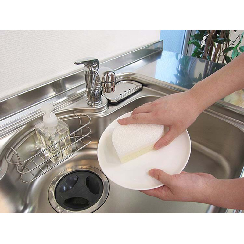 Multifunctional Household Dishwashing Sponge Kitchen Double-Sided Thickened Non-Stick Oil Pot Washing Dishwashing Sponge Block Kitchen Tool