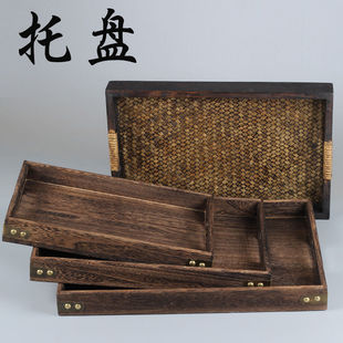Xiangdao Plate Tray Xiangdao Plate Xiangdao Tool suit Bamboo Wooden Plate Sandalwood Burger Antique Solid Wood Plate Big Dixuan