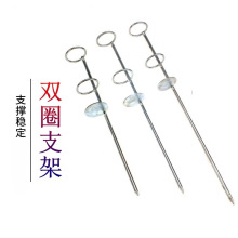 钓鱼支架海竿双圈地插简易鱼竿炮台双环抛竿配件支撑架地叉现货