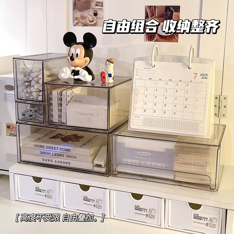 Caja de almacenamiento de cosméticos mesa de tocador máscara de cuidado de la piel lavado y acabado cesta de almacenamiento caja acrílica transparente