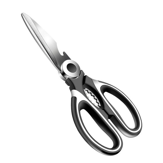 Multi-functional kitchen scissors strong chicken bone scissors household barbecue scissors stainless steel kitchen scissors panda scissors