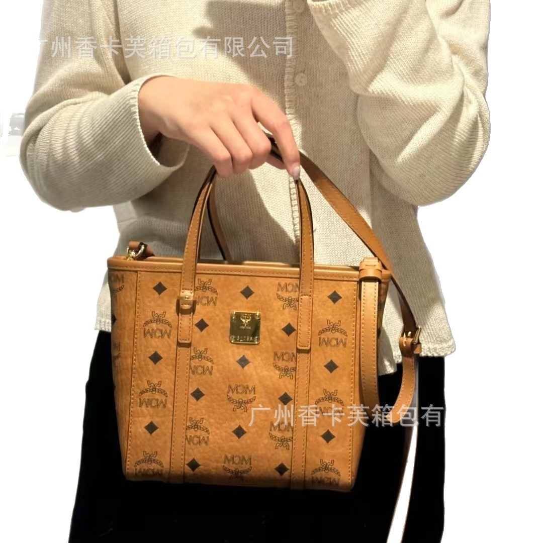 New MC Monogram All-over Print Retro Tote Bag - Versatile Handbag, Shoulder Bag & Crossbody Bag for Women's Commuting - Thumbnail 5