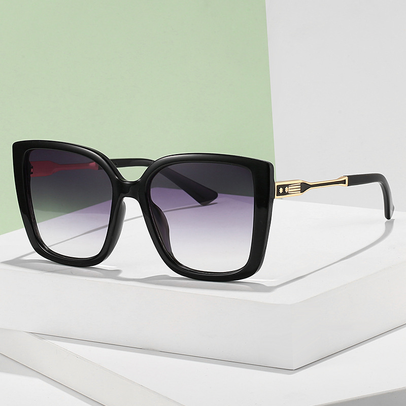 New Women's Sunglasses Cross-Border Internet Celebrity Plain Sunglasses Women's Fashion Square Colorful Sunglasses Manufacturer Wholesale