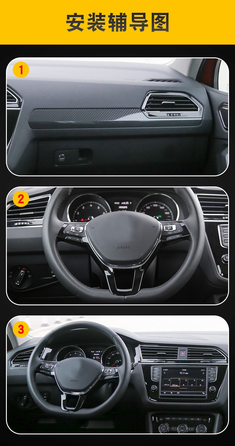 17-25 Volkswagen Tiguan L Special Screen Center Console Interior Film Car Modification Transparent Tpu Protective Film