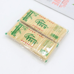 Double-headed toothpick Bamboo toothpick factory wholesale disposable bagged fruit stick Home Hotel restaurant supermarket strip teeth