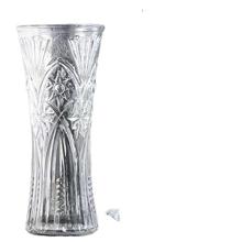 創意大號透明六角玻璃花瓶水養富貴竹百合鮮花插花瓶家用客廳擺件
