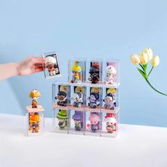 ブラインドボックス収纳展示棚バブルマットシングルフィギュアクリアキャビネットpopマートフィギュア収纳PSディスプレイボックス