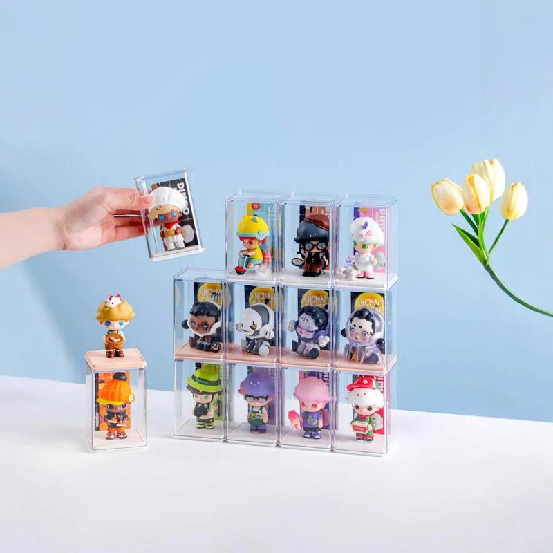 ブラインドボックス収纳展示棚バブルマットシングルフィギュアクリアキャビネットpopマートフィギュア収纳PSディスプレイボックス|undefined