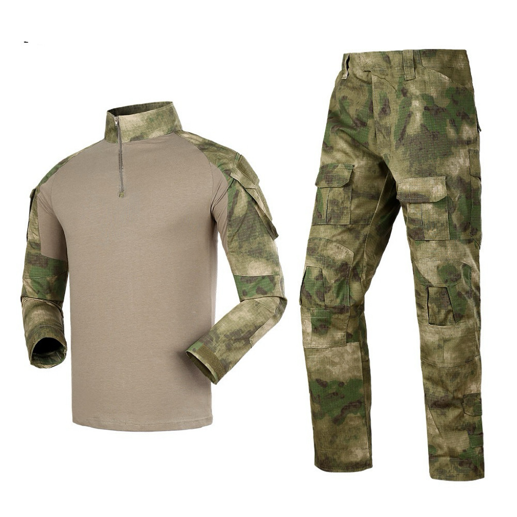 Shanxing G2 Rana Trajes de entrenamiento para hombres manga larga estilo americano al aire libre anti-desgaste trajes físicos de combate a incendios trajes tácticos transpirables
