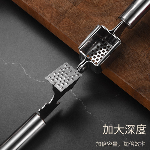 Stainless steel garlic press multifunctional manual garlic peeler garlic masher kitchen gadgets