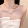 夏季气质小众几何锁骨链