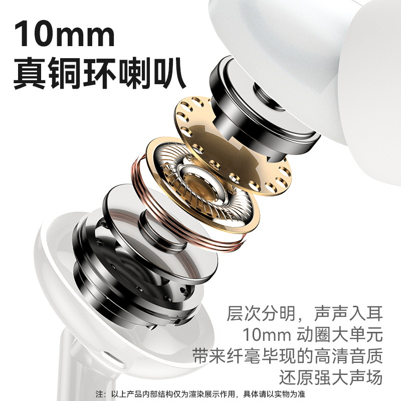 yesido入耳式3.5mm圓孔有線耳機高清音質帶麥線控立體聲即插即用