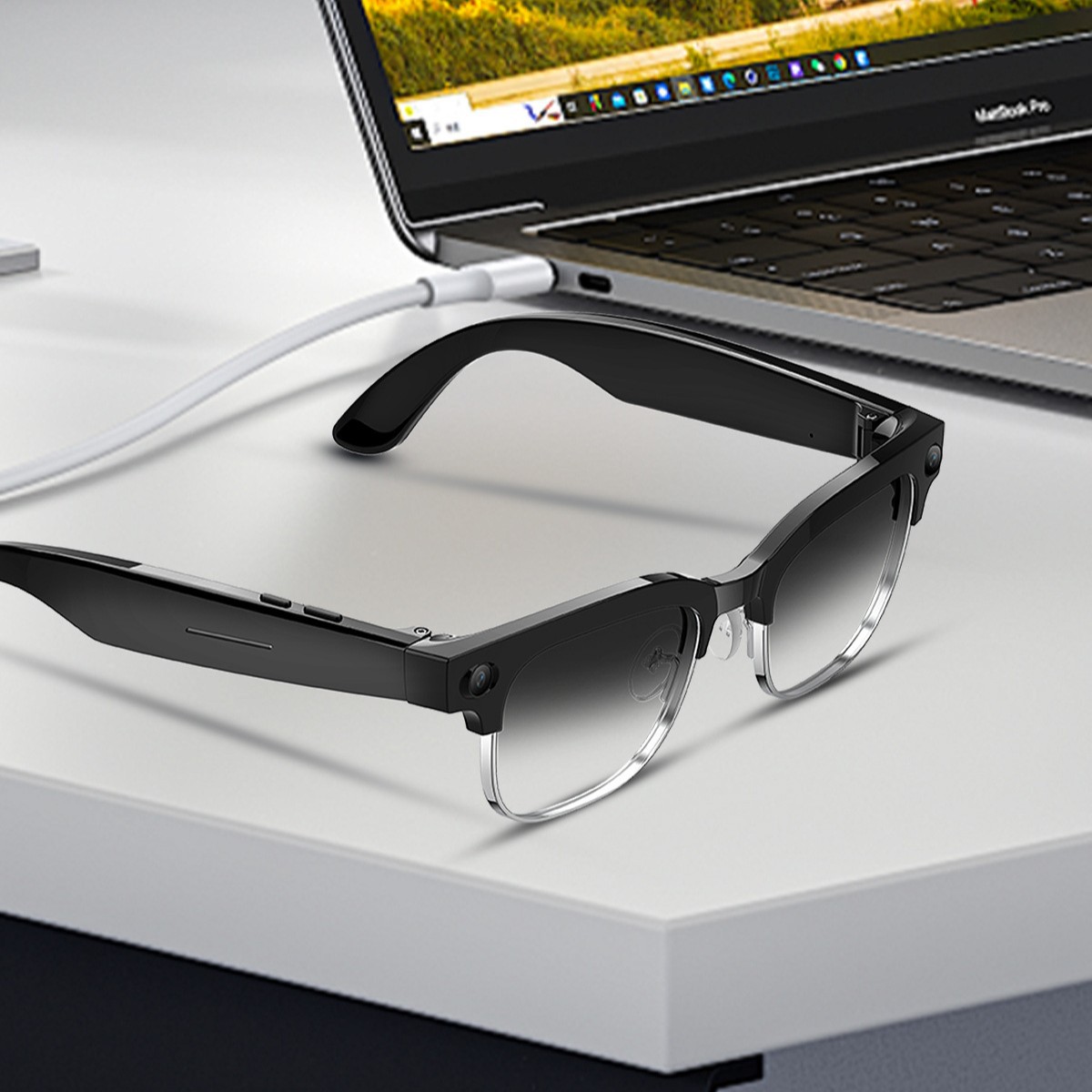 W630t Smart Glasses With 8mp Camera, Wifi Connection, Photo And Video...