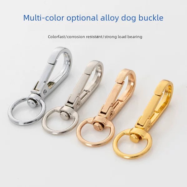 DIY Jewelry Accessories Keychain Handbag Luggage Handbag Hardware Dog Buckle 5-Point Small Plate Buckle Hook Buckle Car Key