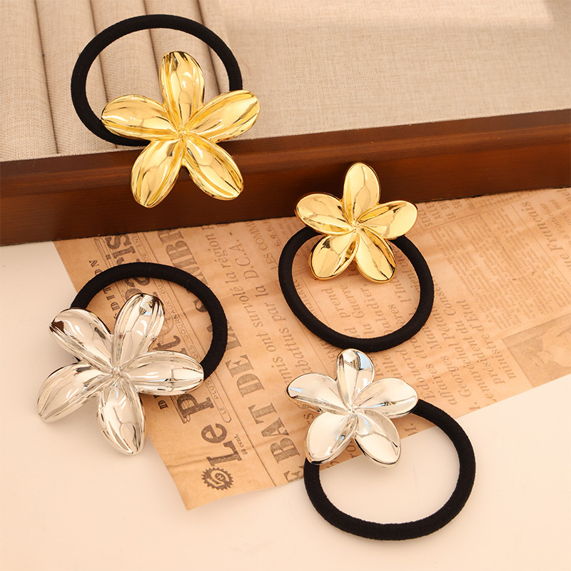 23g Weight Hair Tie Hair Accessories Type 1 Piece Quantity Daily, Street Occasion Retro Classic Style Women's Flower Metal Plating Hair Tie