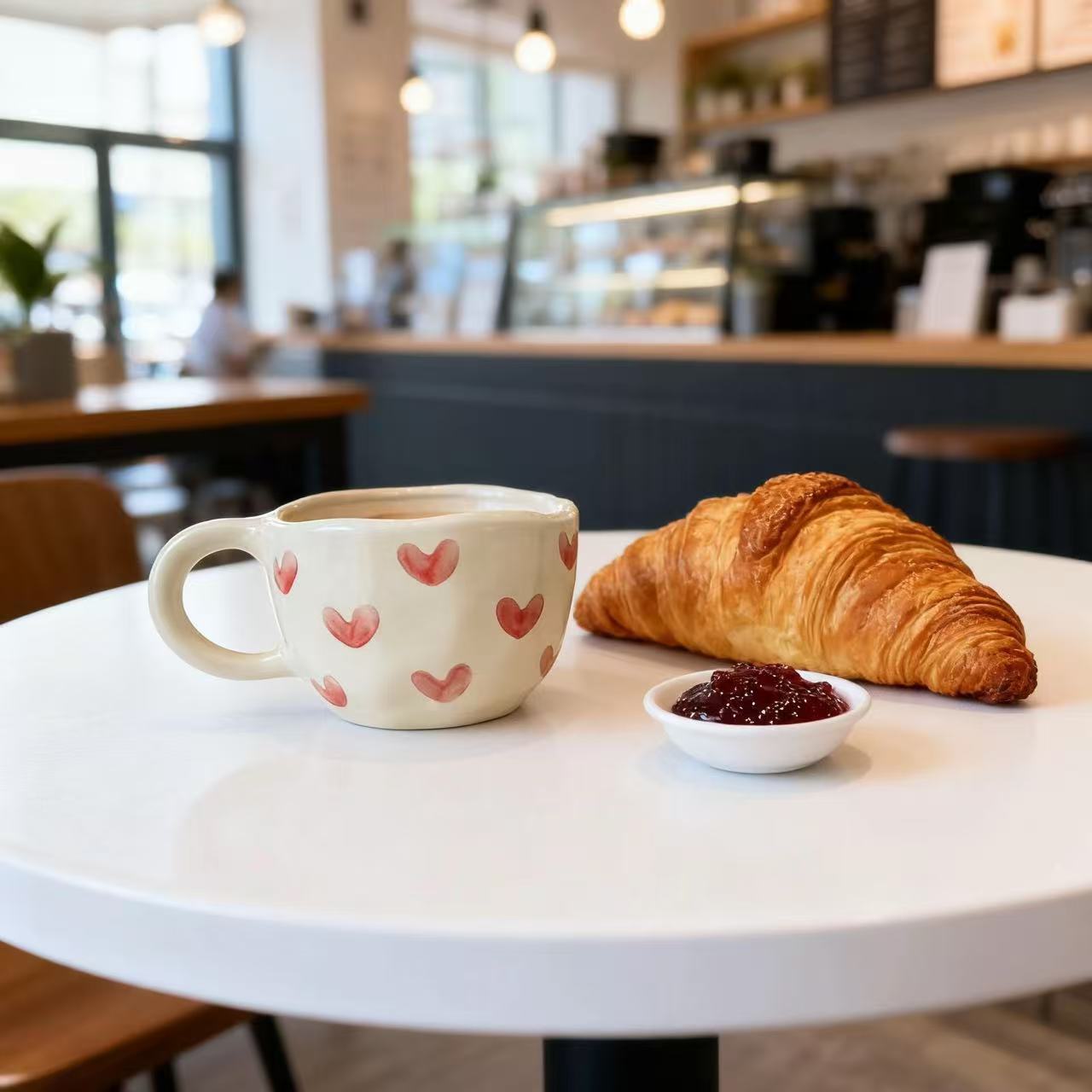Tazas irregulares creativas de alta calidad de tazas de agua de cerámica caseras de pareja transfronterizas supermercados flores de Amazon