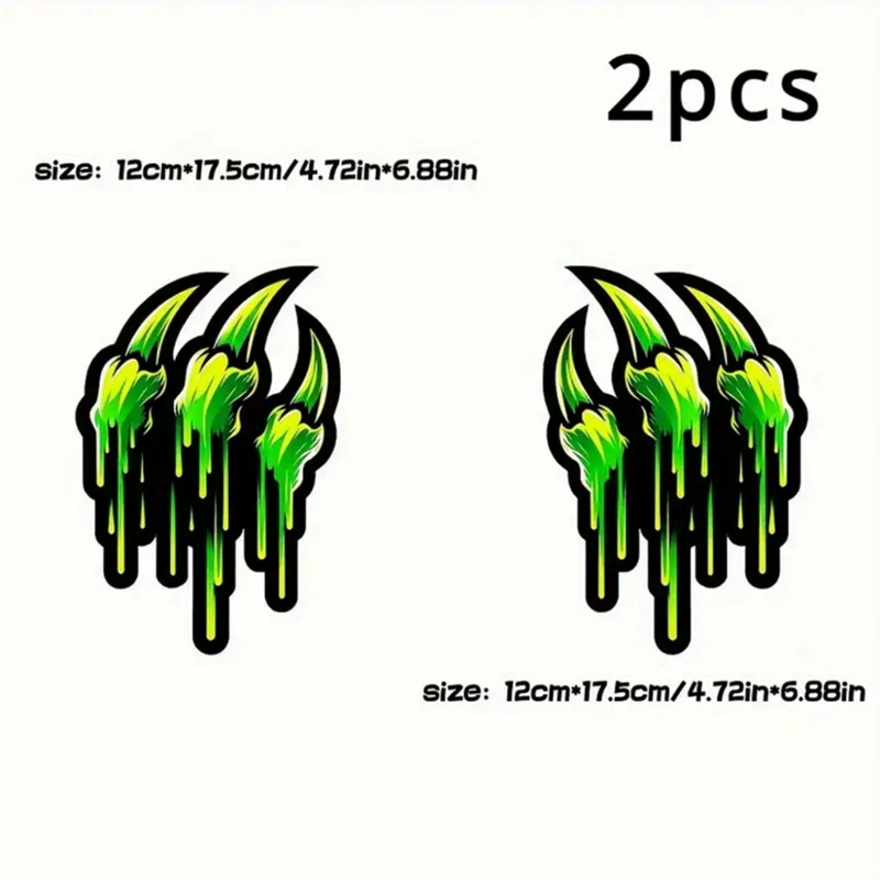 Автомобильная персонализированная наклейка с когтями, легкая наклейка для скретчей для бровей, креативная наклейка для латте-арта, электрический мотоцикл, украшение для скретчей, модификация наклейки