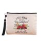 Blank canvas cosmetic bag zipper bag large capacity hand change bag color printing creative pencil stationery bag wholesale