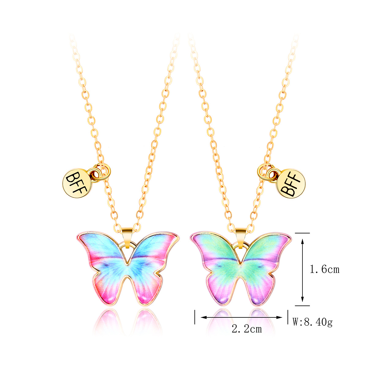 Retro Butterfly Alloy Plating Unisex Necklace