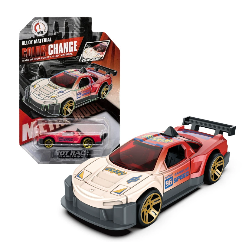 Changyang алюминиевая модель машины 1:64 - гоночная игрушка для мальчиков с термометром, металлический набор