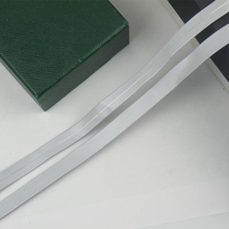 1 cm de color pu prensado banda de borde accesorios de prenda de vestir banda de borde textil decoración de cuero accesorios cuerda