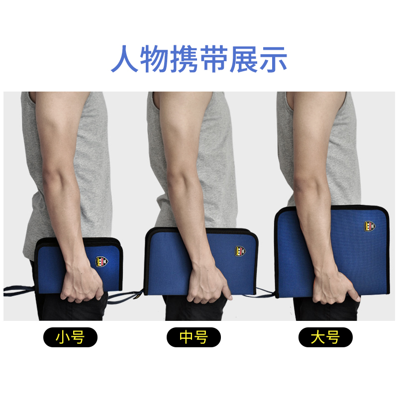 Kit de almacenamiento rápido pequeño multifuncional lienzo kit de reparación eléctrica y electrónica grueso bolso de herramientas multímetro