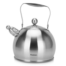 Fissman5908家用烧水壶不锈钢鸣笛大容量3.5L电磁炉燃气煤气选用