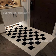 入戶門絲圈地墊室外耐用耐磨進門加厚簡約蹭土門墊高彈塑料腳墊子