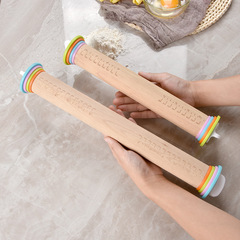 廠家供應 長號烘焙工具可調厚度擀麵杖 家用刻度擀麵棍