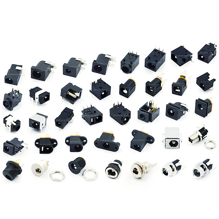 DC power socket 025 bent pins 3.5 nut 022b charging 056 plate 005 SMD 099 female connector 5.5*2.5