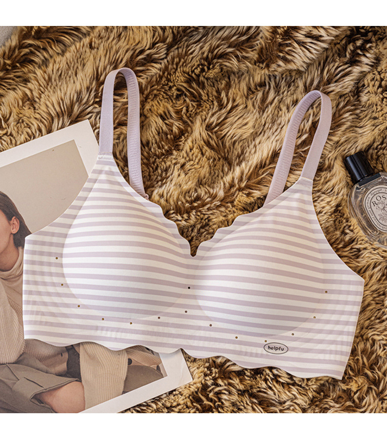 Venta directa de fábrica comercio electrónico transfronterizo Sudeste de Asia Vietnam Tailandia damas sin costuras sujetador de recogida lateral cómodo