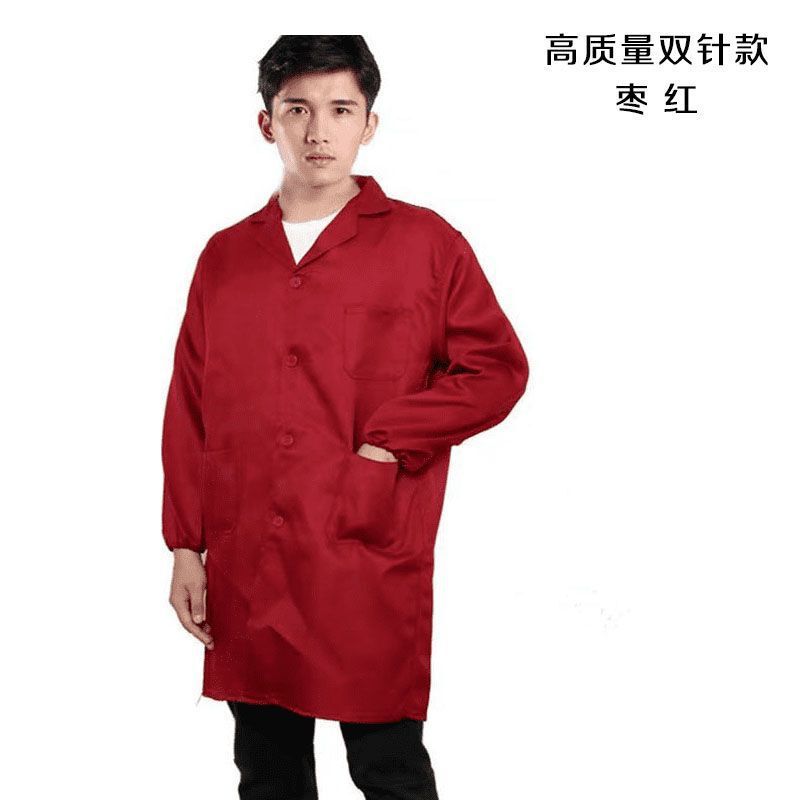 蓝大褂男女四季加厚长袖款搬运仓库工厂耐脏耐磨罩衣劳保可订印字|undefined