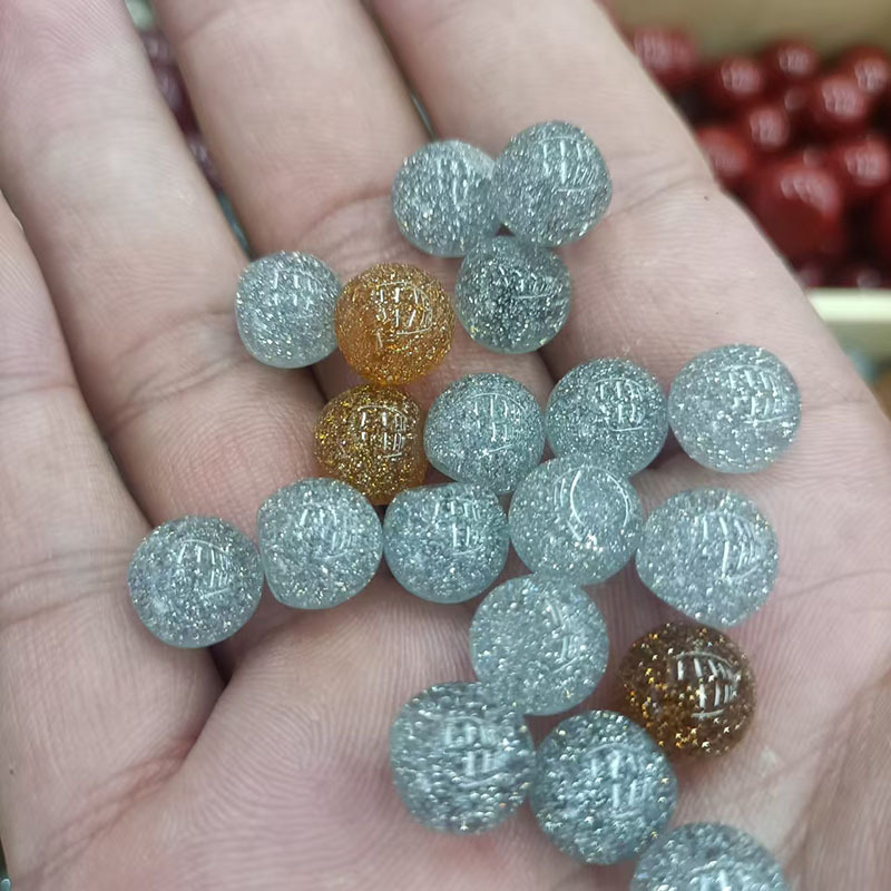 Resina de arena de diamante yeso de corte pequeño perlas DIY toque de cabeza pendientes perlas colgantes accesorios de joyería perlas sueltas