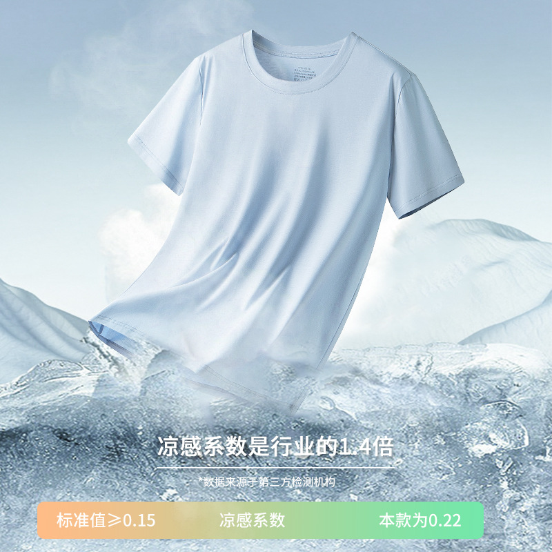 Conjunto de camiseta deportiva de algodón mercerizado para primavera y verano, pantalones cortos frescos de manga corta de talla grande para hombre, pijamas de talla grande adecuados para salir.