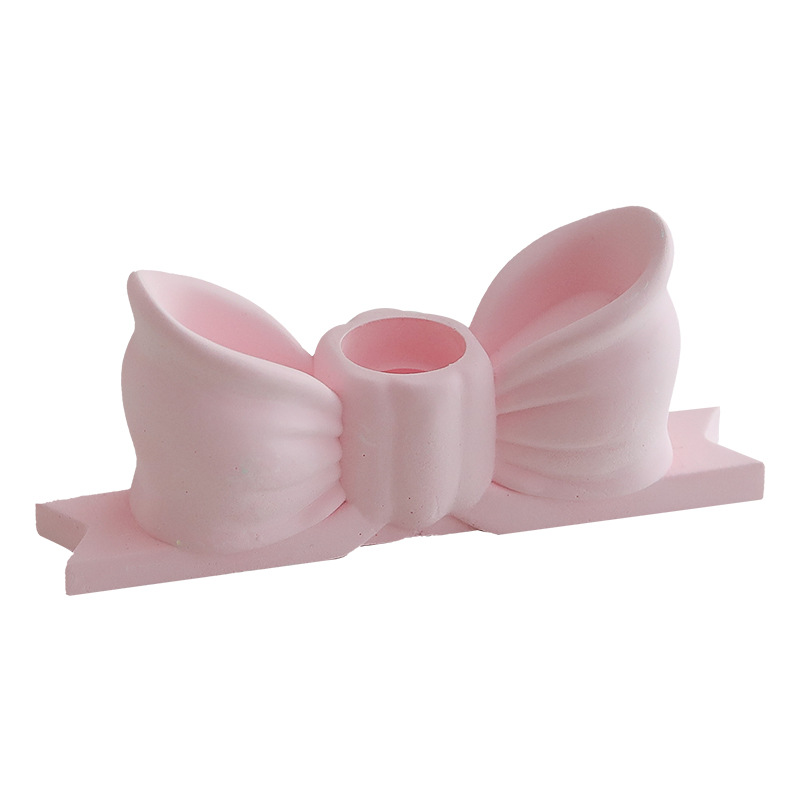 Barras largas candelabros de banano transfronterizos de alto nivel instienen el viento creativo adornos de arco de banda magnética rosa candelabros