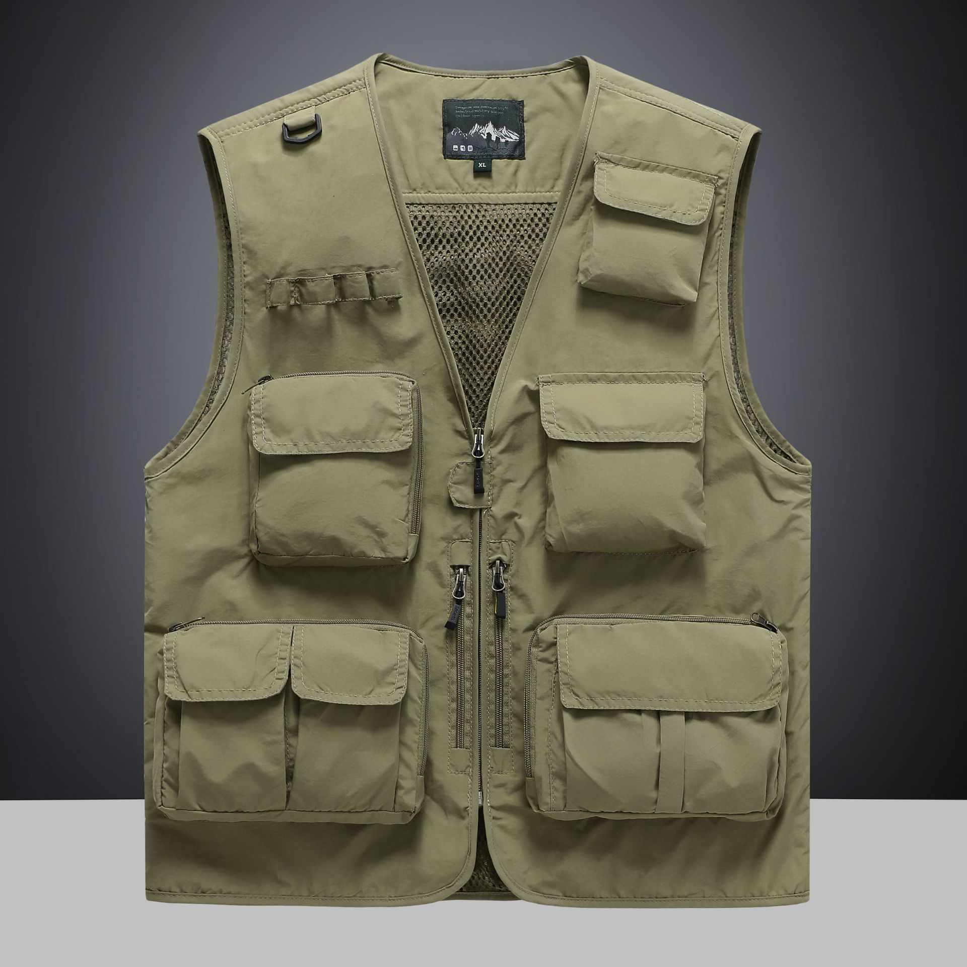 chaleco de fotografía ligero para hombres al aire libre para aumentar el peso chaqueta de pesca de hombre al aire libre chaqueta de color sólido chaleco