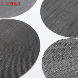 定制各种形状塑料造粒机用铁过滤网片