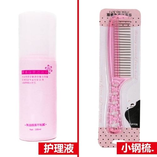 Wig care set, care solution, anti-frizz, smooth and smooth management, fake hair, steel comb net, hair holder