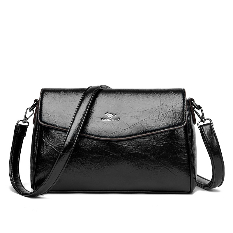 Borsa a tracolla in pelle lucida per donna borsa versatile_voghion.com