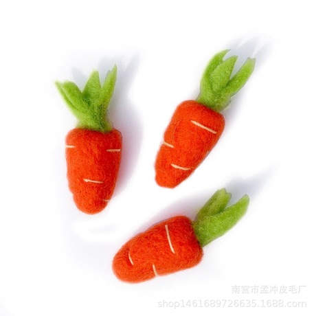 Nepal Custom Needle Felted Wool Felt Poking Large Carrot Finished Handmade diy C