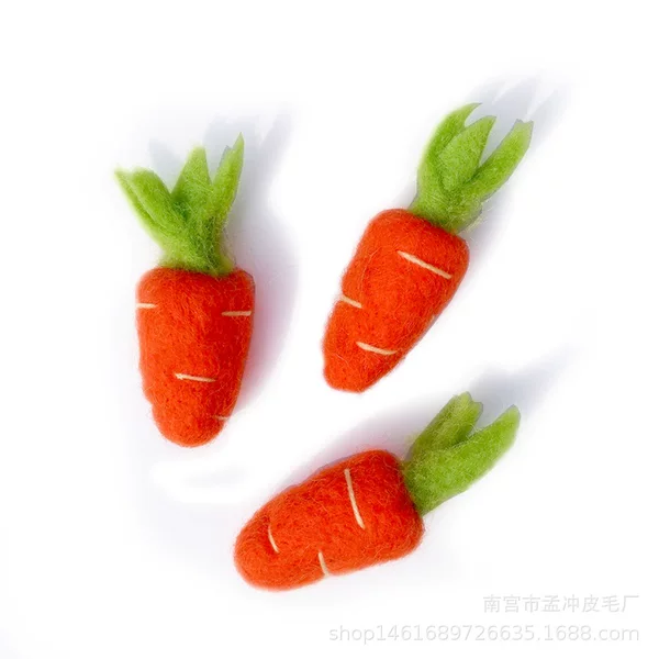 Wool Felt Poking Large Carrot Finished Handmade diy Children's Hair Accessories Clothing Shoes Accessories Accessories