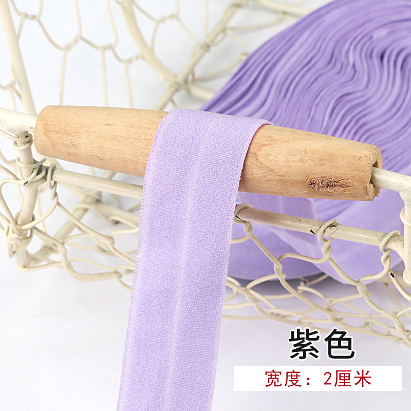 Tira de borde elástico de algodón accesorios de tela tira de borde de ropa de bebé cinta ropa interior banda elástica correa de tela plegable