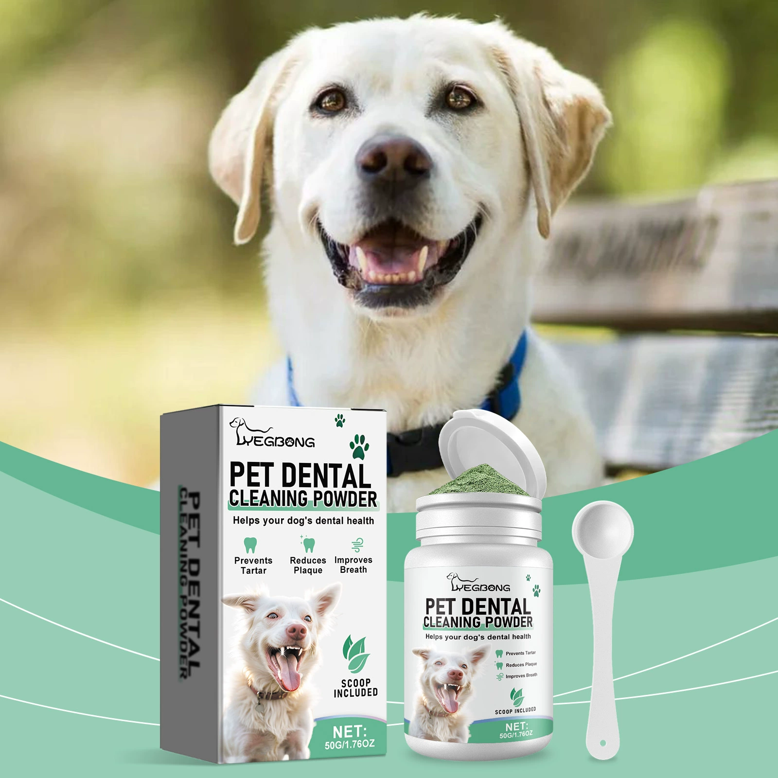 Yegbong собака с порошком для чистки зубов нежная формула свежего дыхания